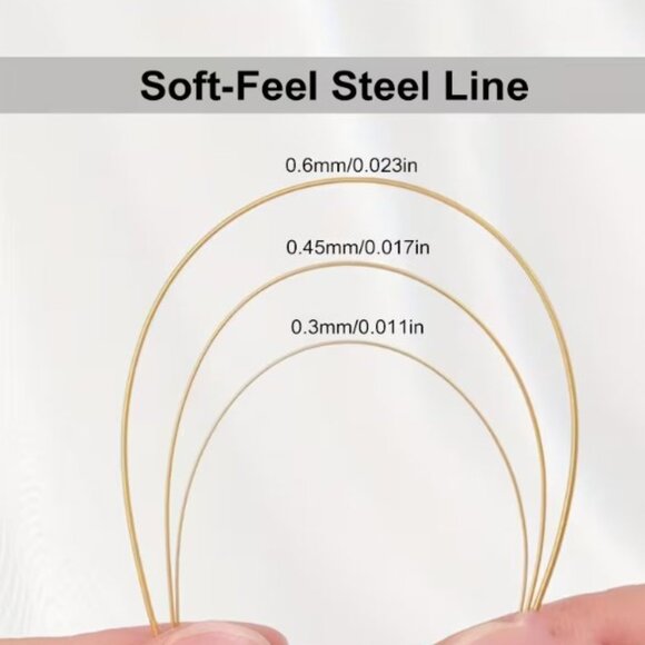 KMEOSCH Silver 7-Strand Nylon Coated Stainless Steel Beading Wire ø0.6mm - Picture 2 of 3